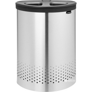 Бак для белья Brabantia двухсекционный 55 л Matt Steel (105029) в Черновцах