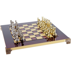 Шахматы Manopoulos Греко-Римский период в деревянном футляре 28х28 см Красные (S3RED) лучшая модель в Черновцах