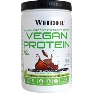 Протеин Weider Vegan Protein 540 г Brownie-Chocolate (8414192309315) лучшая модель в Черновцах