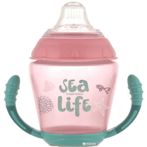 Кружка Canpol babies непроливайка с мягким силиконовым носиком Sea Life розовая 230 мл (56/501_pin) лучшая модель в Черновцах