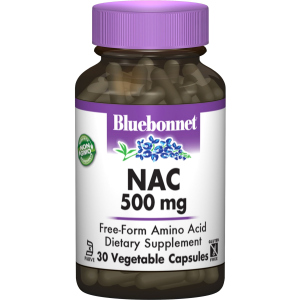 Аминокислота Bluebonnet Nutrition NAC (N-Ацетил-L-Цистеин) 500 мг 30 гелевых капсул (743715000629) ТОП в Черновцах