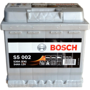 Автомобільний акумулятор Bosch 6СТ-54 (S5002) 54 Аг (-/+) Euro 530 А (0 092 S50 020) ТОП в Чернівцях