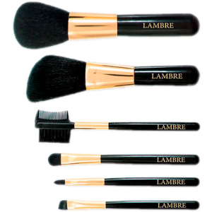 Набор из 6 кистей Lambre Brush Set для макияжа в футляре (3760106022388) ТОП в Черновцах