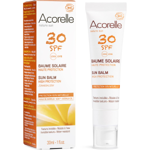 Сонцезахисний бальзам для обличчя Acorelle SPF30 органічний 30 мл (3700343046037) краща модель в Чернівцях