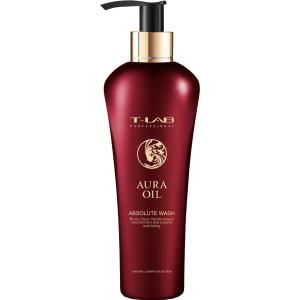 Шампунь T-LAB Professional Aura Oil Absolute Wash для розкішної м'якості та натуральної краси волосся та шкіри 300 мл (5060466662520) ТОП в Чернівцях