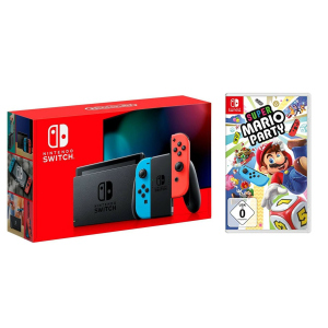 Nintendo Switch Neon blue/red - Обновлённая версия + Super Mario Party + чехол лучшая модель в Черновцах