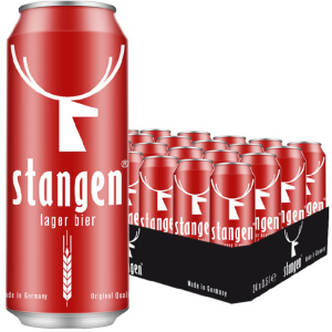 Упаковка пива Stangen Lager Bier світле фільтроване 5.4% 0.5 х 24 шт (4260556080079) в Чернівцях