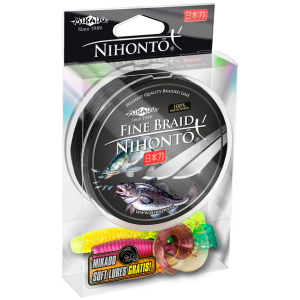 Шнур Mikado Nihonto Fine Braid 150 м 0.10 мм 7.70 кг Black (Z19B-010) ТОП в Черновцах