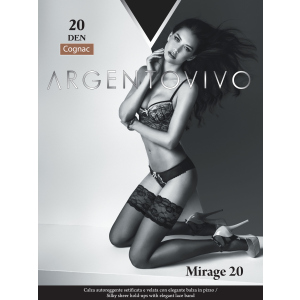 Панчохи Argentovivo Mirage 20 Den 3/4 р Cognac (8051403068496) краща модель в Чернівцях