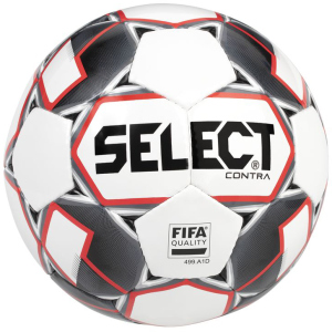 Мяч футбольный Select Contra FIFA (014) №4 White-Red (5703543200702) лучшая модель в Черновцах