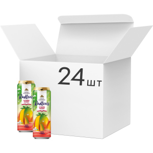 Упаковка пива Volfas Engelman Radler Mango светлое фильтрованное 2.5% 0.568 л х 24 шт (4770301233983) в Черновцах