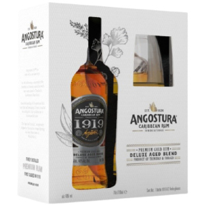 Ром Angostura 1919 0.7 л 40% в коробці + 2 склянки (0075496332904) краща модель в Чернівцях