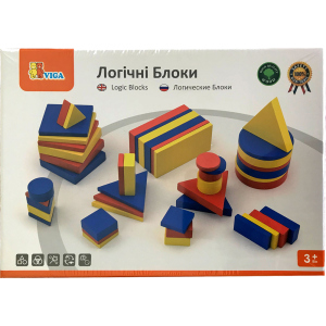 Навчальний набір Viga Toys Логічні блоки Дьєнеша (56164U) в Чернівцях