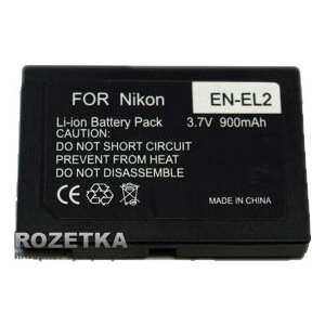 хорошая модель Аккумулятор для Nikon, аккумулятор EN-EL2, 3.7 В, 900 мАч, Li (DV00DV1037)