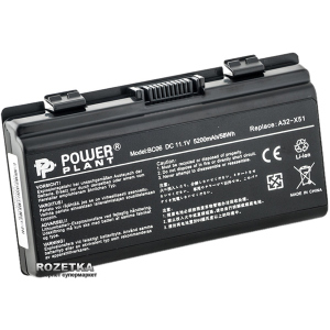 Аккумулятор PowerPlant для Asus X51H Black (11.1V/5200mAh/6Cells) (NB00000011) надежный