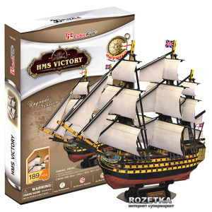 3D пазл CubicFun HMS Victory (T4019h) лучшая модель в Черновцах