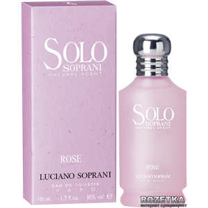 Туалетна вода для жінок Luciano Soprani Solo Soprani Eau de Toilette Rose 100 мл (767418227022)