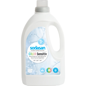 Рідкий органічний засіб для прання Sodasan Color Sensitiv 1.5 л (4019886015301) в Чернівцях