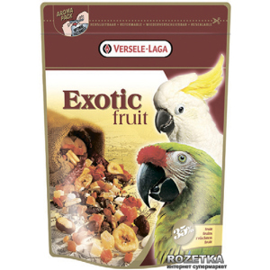 Корм для крупных попугаев Versele-Laga Prestige Exotic Fruit зерновая смесь 0.6 кг (5410340217818) ТОП в Черновцах