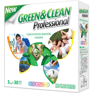 Стиральный порошок Green&Clean Professional для цветной одежды 3 кг (4823069700478) рейтинг