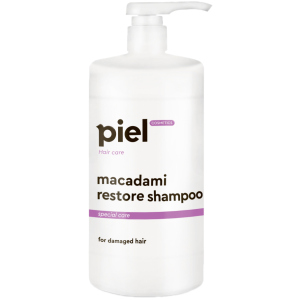 Відновлюючий шампунь Piel Cosmetics Macadami Restore shampoo для пошкодженого волосся 1 л (4820187880419) краща модель в Чернівцях