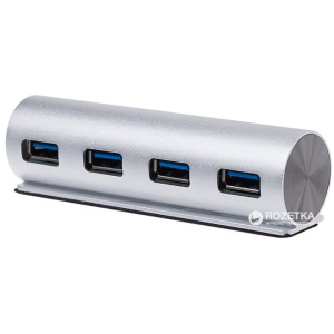 USB хаб Maiwo USB 3.0 4 порти Silver (KH002) ТОП в Чернівцях