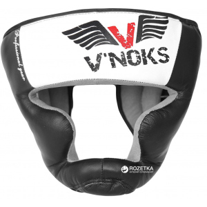 хороша модель Боксерський шолом V'Noks Aria M Чорно-білий (1714_40220)