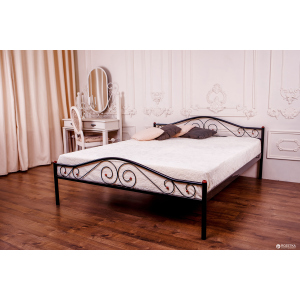 Двуспальная кровать Eagle Polo 140 x 200 Black (E2516) лучшая модель в Черновцах
