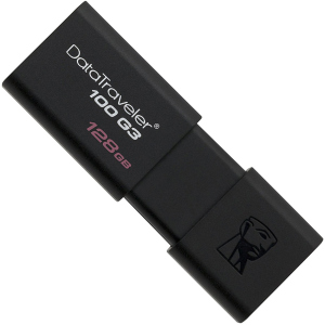 Kingston DataTraveler 100 G3 128GB USB 3.0 Black (DT100G3/128GB) ТОП в Черновцах