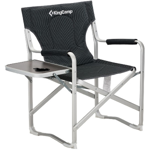 Раскладное кресло KingCamp Deluxe Director chair Black/Stripe (KC3821 BLACK STRIPE) в Черновцах