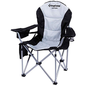 Раскладное кресло KingCamp Deluxe Hard Arms Chair Black/Mid Grey (KC3888 BLACK/MID GREY) лучшая модель в Черновцах