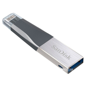 Sandisk iXpand Mini 64 Gb, USB 3.0/Lightning для Apple (SDIX40N-064G-GN6NN) краща модель в Чернівцях