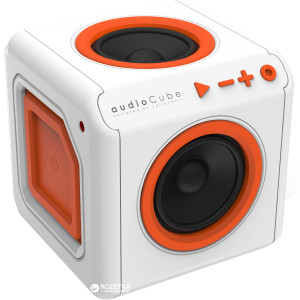 Акустична система Allocacoc audioCube Portable White/Orange (3902/EUACPT) краща модель в Чернівцях