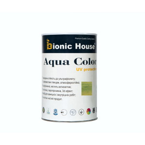 Краска для дерева Bionic-House Aqua Color UV-protect 0,8л Изумруд А114