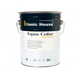 Краска для дерева Bionic-House Aqua Color UV-protect 10л Безцветный ТОП в Черновцах