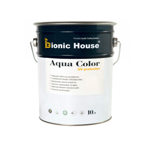 Краска для дерева Bionic-House Aqua Color UV-protect 10л Белый А101