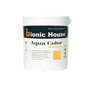 Краска для дерева Bionic-House Aqua Color UV-protect 2,5л Светлый дуб А126