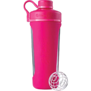 Шейкер BlenderBottle Radian Glass з кулькою 820 мл Рожевий (Glass_Pink) краща модель в Чернівцях