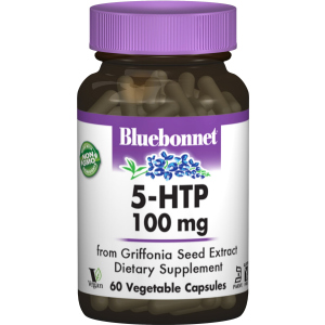 Амінокислота Bluebonnet Nutrition 5-HTP (Гідрокситриптофан) 100 мг 60 капсул (743715000513) краща модель в Чернівцях