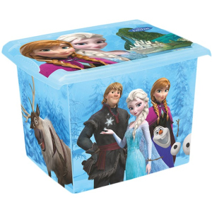 Ящик для хранения Keeeper прозрачный Frozen blue 29 x 27 x 39 см 20.5 л Голубой (2826kee) ТОП в Черновцах