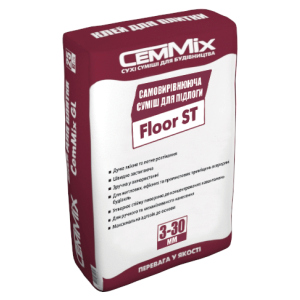 Самовыравнивающаяся смесь для пола 2 до 30 мм цементно-гипсовая CemMix Floor ST лучшая модель в Черновцах