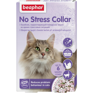 Антистресс ошейник Beaphar No Stress Collar cat для кошек 35 см (13228) (8711231132287) ТОП в Черновцах