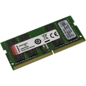 Оперативна пам'ять Kingston SODIMM DDR4-2666 16384MB PC4-21300 (KVR26S19D8/16) краща модель в Чернівцях