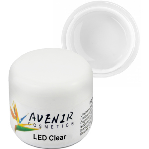 Гель для нарощування нігтів Avenir Cosmetics LED Clear 50 мл (5900308133132) ТОП в Чернівцях