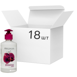Упаковка косметичного мила для інтимної гігієни Bioton Cosmetics Орхідея 300 мл х 18 шт (4820026152851) краща модель в Чернівцях