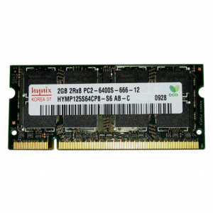 Модуль для ноутбука SoDIMM DDR2 2GB 800 MHz Hynix (HYMP125S64CP8-S6) в Чернівцях