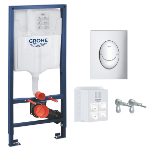 Інсталяція GROHE Rapid SL 3 в 1 39503000 з панеллю змиву Skate Air S 37965000 хром ТОП в Чернівцях