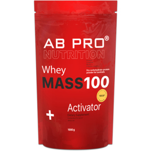 Гейнер AB PRO Mass 100 Whey Activator 1000 г Шоколад (MASS100ABCH40) рейтинг