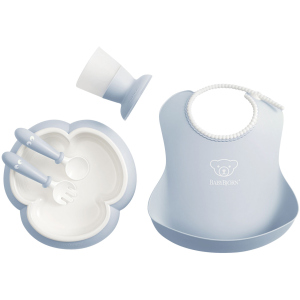 Набор детской посуды BabyBjorn Baby Dinner Set Powder Blue Голубой (070067) (7317680700674) в Черновцах