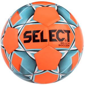 М'яч для пляжного футболу Select Beach Soccer New (314) №5 Orange-Blue (5703543199181) краща модель в Чернівцях